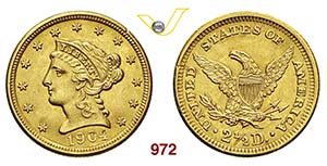 U.S.A.      2,5 Dollari 1904.   Au   g 4,17  ... 