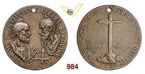 (1626)  Medaglia religiosa.  D/ Busti ... 