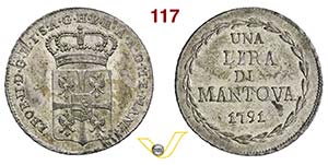 MANTOVA - LEOPOLDO II  (1790-1792)  Lira ... 