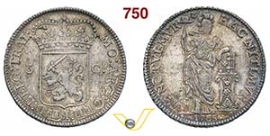 OLANDA - Utrecht    (1581-1795)  3 Gulden ... 