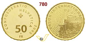 SVIZZERA  CONFEDERAZIONE    50 Franchi 2005 ... 
