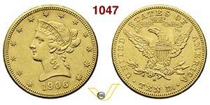 U.S.A.      10 Dollari 1906 S, San ... 