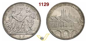 SVIZZERA  CONFEDERAZIONE    5 Franchi 1876 ... 
