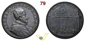 ALESSANDRO VII  1655/1667  1655 ANNO II ... 