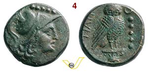 APULIA - Teate  (225-200 a.C.)  Quincunx.  ... 