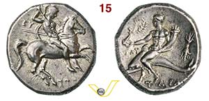 CALABRIA - Tarentum  (302-280 a.C.)  Nomos.  ... 
