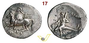 CALABRIA - Tarentum  (280-272 a.C.)  Nomos.  ... 
