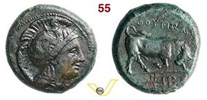 LUCANIA - Thurium  (III Sec. a.C.)  Litra.  ... 
