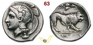 LUCANIA - Velia  (400-340 a.C.)  Statere.  ... 