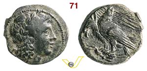 SICILIA - Agrigentum  (279-241 a.C.)  Ae 20. ... 