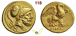 ROMANO CAMPANE  (dopo il 211 a.C.)  60 Assi. ... 