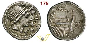 FONTEIA - Man. Fonteius  (108-107 a.C.)  ... 