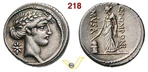 POMPONIA - Q. Pomponius Musa  (66 a.C.)  ... 