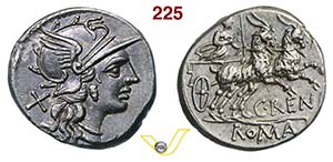 RENIA - C. Renius  (138 a.C.)  Denario.  D/ ... 