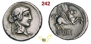 TITIA - Q. Titius  (90 a.C.)  Denario.  D/ ... 