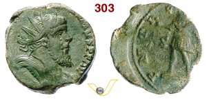POSTUMO  (259-268)  Dupondio.  D/ Busto ... 