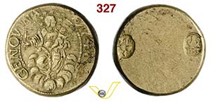 GENOVA - Peso GENOVINA con data 1747.   mm ... 