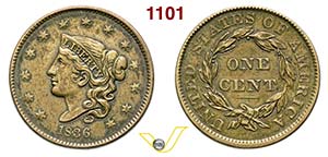 U.S.A. -     Cent. 1836.   Cu   g 10,82   ... 
