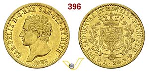 SAVOIA - CARLO FELICE  (1821-1831)  20 Lire ... 