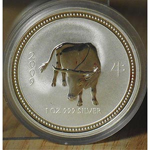 AUSTRALIA - 2009 - 1 Dollaro “Bue”    FDC