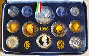 ITALIA - 1998 - Serie 12 valori    Con ... 