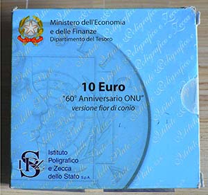 ITALIA - 2005 - 10 Euro “60° anniv. ... 