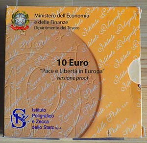 ITALIA - 2005 - 10 Euro “Pace e libertà ... 