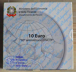 ITALIA - 2006 - 10 Euro “60° anniv. ... 