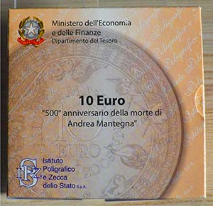ITALIA - 2006 - 10 Euro “500° anniv. ... 