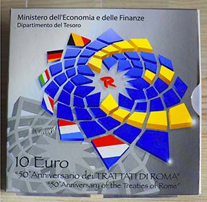 ITALIA - 2007 - 10 Euro “50° anniv. dei ... 