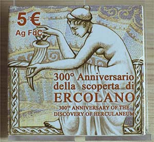 ITALIA - 2009 - 5 Euro “300° anniv. della ... 