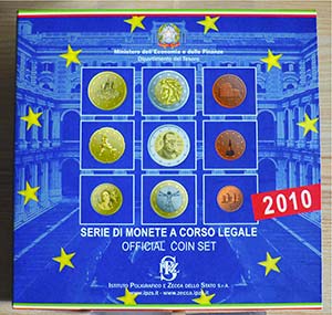 ITALIA - 2010 - Serie 9 valori    In ... 