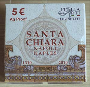 ITALIA - 2010 - 5 Euro “Santa Chiara - ... 