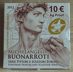 ITALIA - 2012 - 10 Euro “Michelangelo ... 