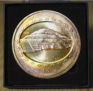 MESSICO - 1998 - 10 Pesos 5 Once “Piramide ... 