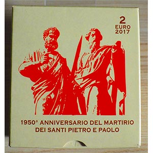 VATICANO - 2017 - 2 Euro “1950° anniv. ... 