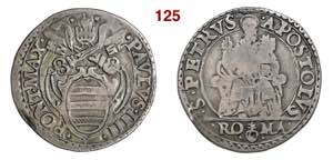 ROMA  PAOLO IV  (1555-1559)  Testone  s.d.   ... 