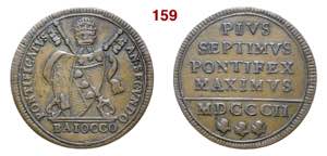 ROMA  PIO VII  (1800-1823)  Baiocco  1802 II ... 