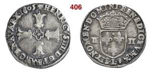 FRANCIA  ENRICO IV  (1589-1610)  Quarto di ... 