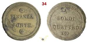 1797 - Rep. Ligure - Sterlino 4 soldi ... 