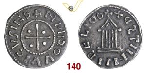 MILANO  LUDOVICO II  (855-875)  Denaro  s.d. ... 
