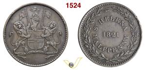 1821 - 1/2 Penny di S. Elena  Br. --- (Br. ... 