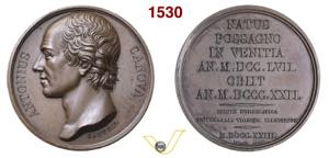 1823 - Morte di A. Canova  Br.  ---- (Br. ... 