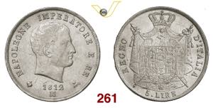 MILANO  NAPOLEONE I  (1805-1814)  5 Lire II ... 