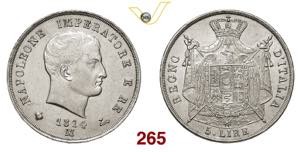 MILANO  NAPOLEONE I  (1805-1814)  5 Lire ... 