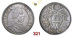 ROMA  CLEMENTE XI  (1700-1721)  Piastra  A. ... 