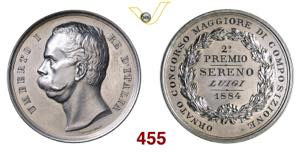 UMBERTO I  (1878-1900)  Medaglia premio per ... 