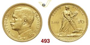 VITTORIO EMANUELE III  (1900-1946)  20 Lire  ... 