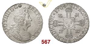 FRANCIA  LUIGI XIV  (1643-1715)  Scudo alle ... 