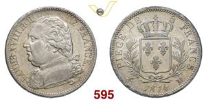 FRANCIA  LUIGI XVIII  (1814-1815)  5 Franchi ... 